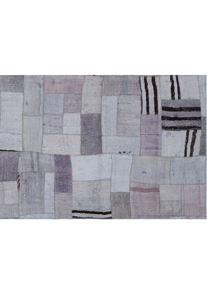 Teselya Mor Patchwork Etnik Modern Desenli Yün Hav Toz Vermez Leke Tutmayan Salon Yolluk Mutfak El Dokuma Halı fırsatları