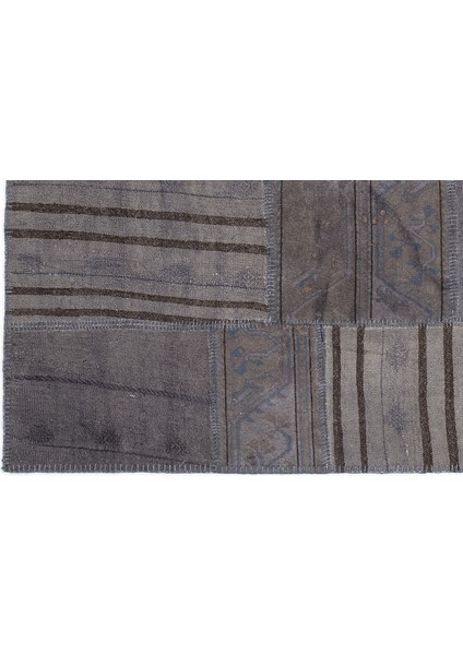 Kahverengi Patchwork Etnik Modern Desenli Yün Hav Toz Vermez Leke Tutmayan Salon Yolluk Mutfak El Dokuma Halı fırsatları