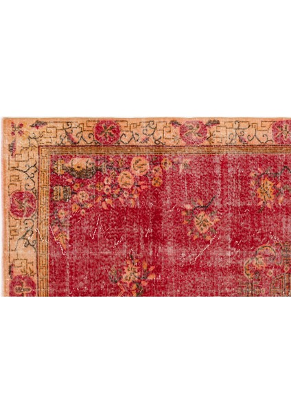 Kırmızı Çerçeveli Yün Modern Desenli Yün Hav Toz Vermez Leke Tutmayan Salon Yolluk Mutfak El Dokuma Halı fırsatları