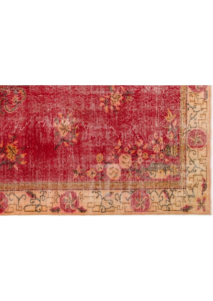 Kırmızı Çerçeveli Yün Modern Desenli Yün Hav Toz Vermez Leke Tutmayan Salon Yolluk Mutfak El Dokuma Halı indirimleri