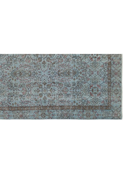 Atina Turkuaz Eskitme Yün Modern Desenli Yün Hav Toz Vermez Leke Tutmayan Salon Yolluk Mutfak El Dokuma Halı modelleri