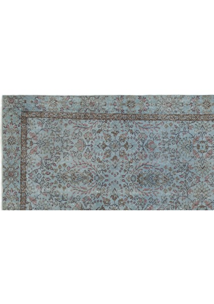 Atina Turkuaz Eskitme Yün Modern Desenli Yün Hav Toz Vermez Leke Tutmayan Salon Yolluk Mutfak El Dokuma Halı fırsatları