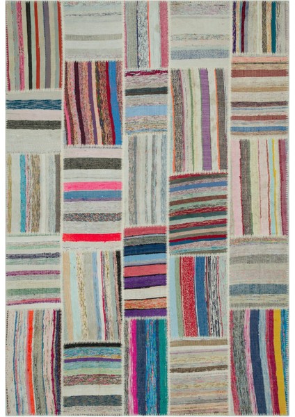 Atina Kırmızı Eskitme Yün Modern Desenli Yün Hav Toz Vermez Leke Tutmayan Salon Yolluk Mutfak El Dokuma Halı