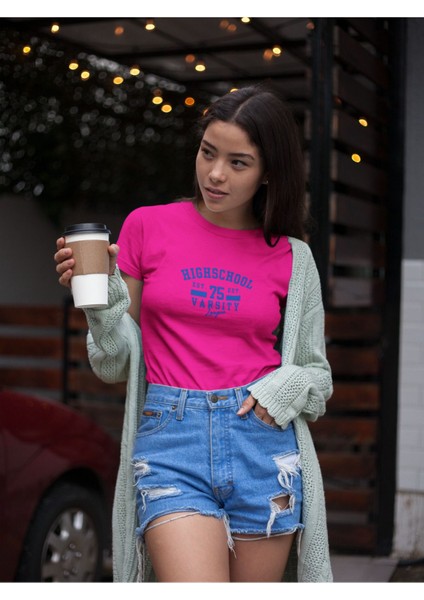 Hıgh Scool Varsıty / Kadın Çok Renkli T-Shirt