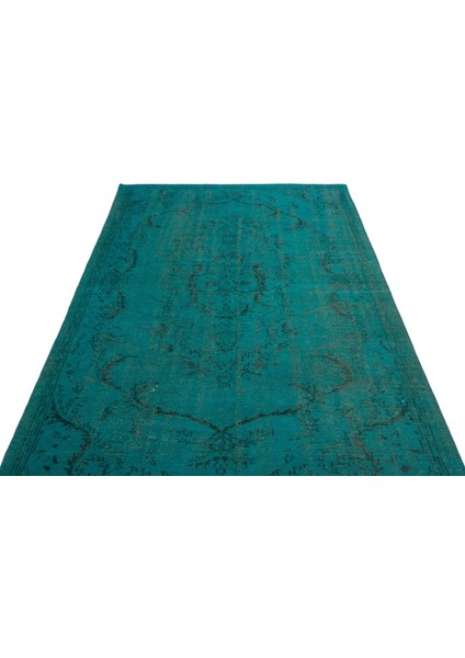 Atina Turkuaz Eskitme Yün Modern Desenli Yün Hav Toz Vermez Leke Tutmayan Salon Yolluk Mutfak El Dokuma Halı fiyatları