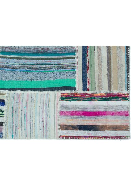Iskece Bej Patchwork Yün Modern Desenli Yün Hav Toz Vermez Leke Tutmayan Salon Yolluk Mutfak El Dokuma Halı fırsatları