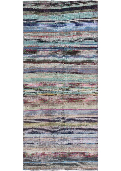 Atina Turkuaz Eskitme Yün Modern Desenli Yün Hav Toz Vermez Leke Tutmayan Salon Yolluk Mutfak El Dokuma Halı