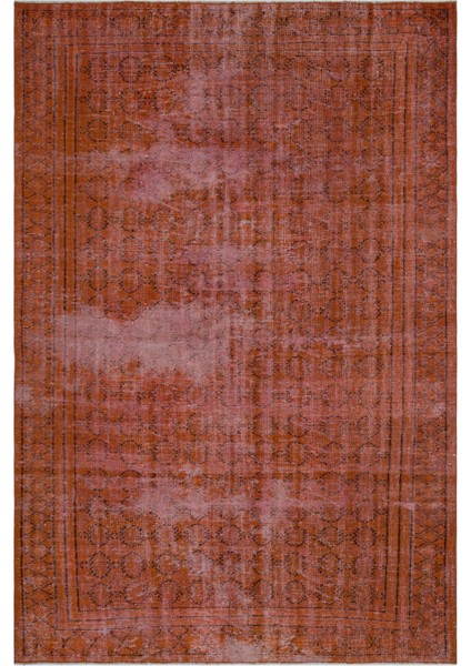 Atina Turkuaz Eskitme Yün Modern Desenli Yün Hav Toz Vermez Leke Tutmayan Salon Yolluk Mutfak El Dokuma Halı