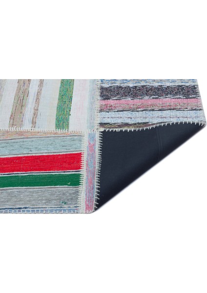 Girit Beyaz Çizgili Yün Modern Desenli Yün Hav Toz Vermez Leke Tutmayan Salon Yolluk Mutfak El Dokuma Halı fiyatları