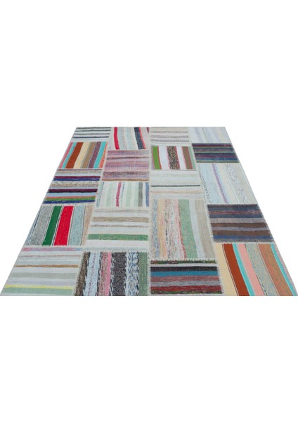 Girit Beyaz Çizgili Yün Modern Desenli Yün Hav Toz Vermez Leke Tutmayan Salon Yolluk Mutfak El Dokuma Halı modelleri