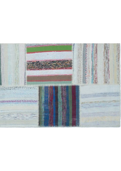 Girit Beyaz Çizgili Yün Modern Desenli Yün Hav Toz Vermez Leke Tutmayan Salon Yolluk Mutfak El Dokuma Halı fırsatları