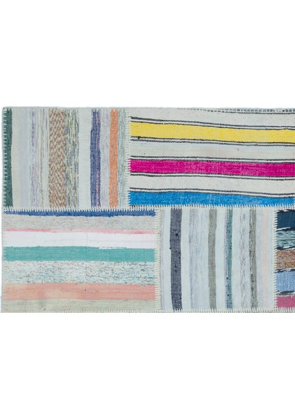 Iskece Bej Patchwork Yün Modern Desenli Yün Hav Toz Vermez Leke Tutmayan Salon Yolluk Mutfak El Dokuma Halı indirimleri