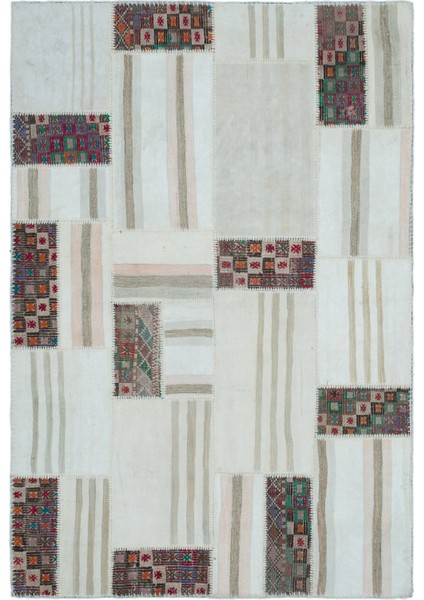 Atina Gri Eskitme Yün Modern Desenli Yün Hav Toz Vermez Leke Tutmayan Salon Yolluk Mutfak El Dokuma Halı