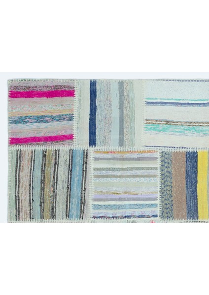 Iskece Bej Patchwork Yün Modern Desenli Yün Hav Toz Vermez Leke Tutmayan Salon Yolluk Mutfak El Dokuma Halı fırsatları