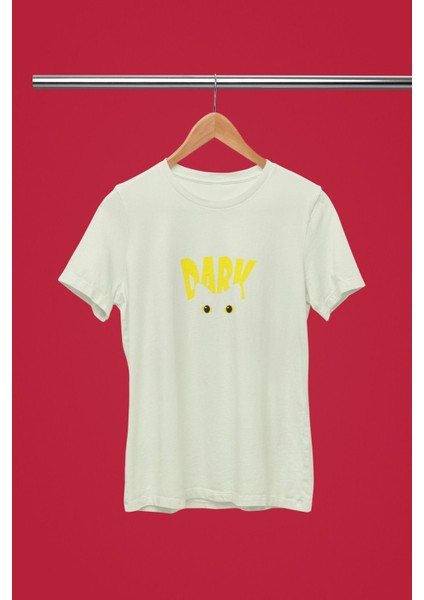 Dark Kedi Baskılı / Kadın Çok Renkli T-Shirt %100 Pamuk Regular Fıt Rahat Kalıp fiyatları