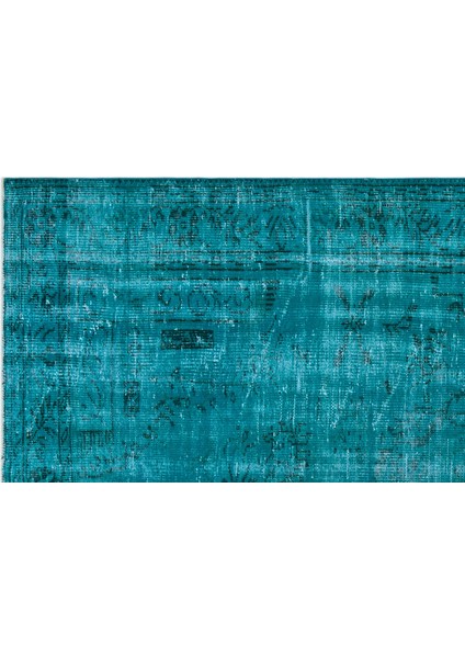 Atina Turkuaz Eskitme Yün Modern Desenli Yün Hav Toz Vermez Leke Tutmayan Salon Yolluk Mutfak El Dokuma Halı indirimleri