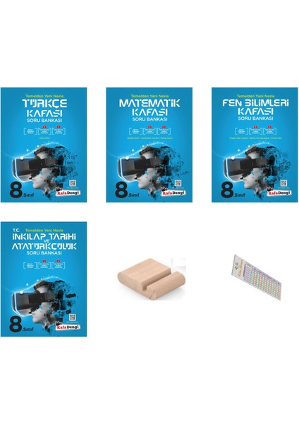 Kafadengi 8.sınıf Türkçe Matematik Fen Inkılap Soru Bankası Lgs 2026+TELEFON Tutucu