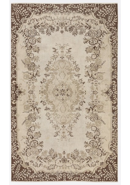 Atina Bej Eskitme Yün Modern Desenli Yün Hav Toz Vermez Leke Tutmayan Salon Yolluk Mutfak El Dokuma Halı