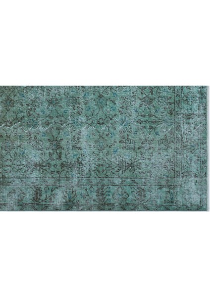 Atina Turkuaz Eskitme Yün Modern Desenli Yün Hav Toz Vermez Leke Tutmayan Salon Yolluk Mutfak El Dokuma Halı modelleri