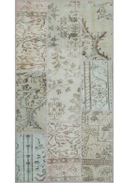 Girit Bej Çizgili Yün Modern Desenli Yün Hav Toz Vermez Leke Tutmayan Salon Yolluk Mutfak El Dokuma Halı