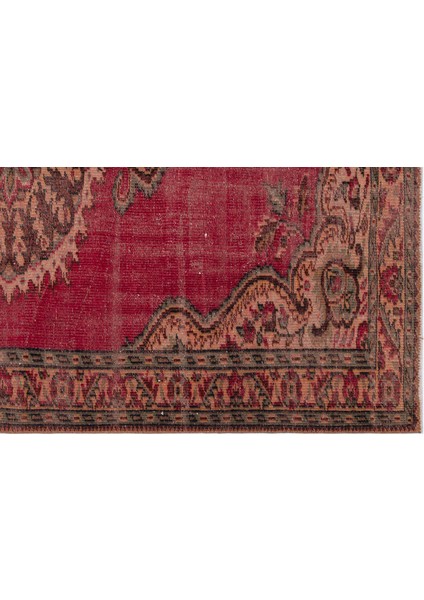 Kırmızı Çerçeveli Yün Modern Desenli Yün Hav Toz Vermez Leke Tutmayan Salon Yolluk Mutfak El Dokuma Halı fırsatları