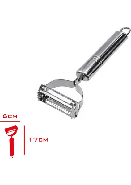 Metal Sebze Soyacağı Paslanmaz Sebze Meyve Doğrayıcı Soyucu Çift Fonksiyonlu fiyatları