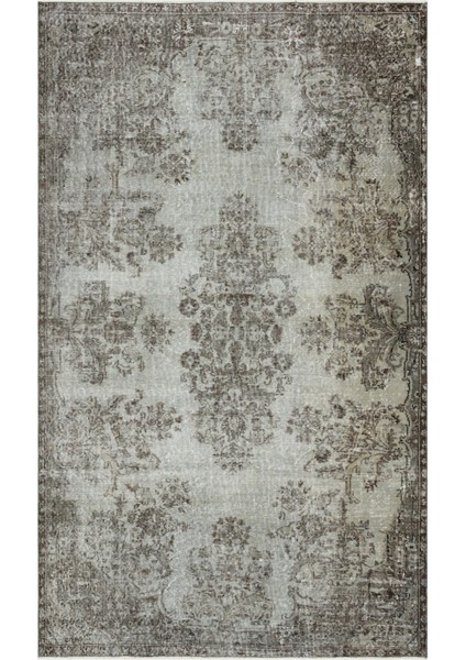 Atina Yeşil Eskitme Yün Modern Desenli Yün Hav Toz Vermez Leke Tutmayan Salon Yolluk Mutfak El Dokuma Halı