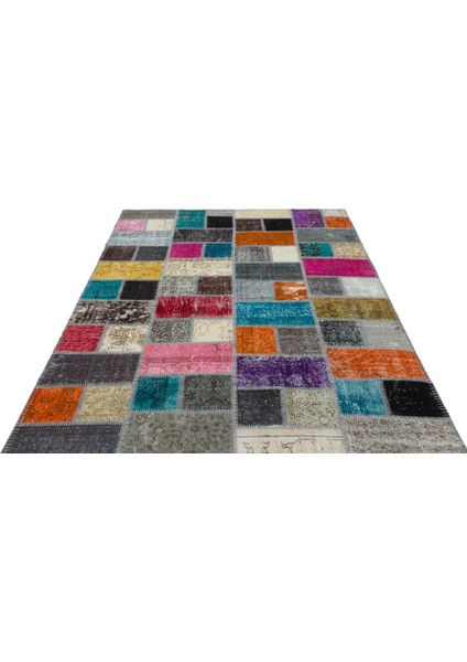 Atina Turkuaz Eskitme Yün Modern Desenli Yün Hav Toz Vermez Leke Tutmayan Salon Yolluk Mutfak El Dokuma Halı modelleri