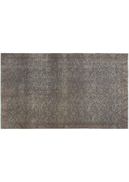 Kahverengi Çerçeveli Yün Modern Desenli Yün Hav Toz Vermez Leke Tutmayan Salon Yolluk Mutfak El Dokuma Halı
