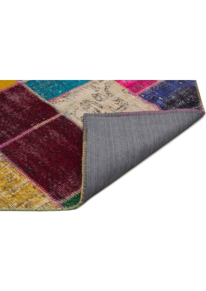 Turuncu Patchwork Yün Modern Desenli Yün Hav Toz Vermez Leke Tutmayan Salon Yolluk Mutfak El Dokuma Halı fiyatları