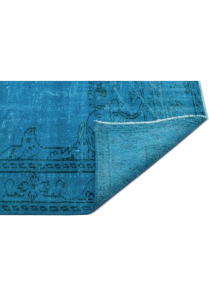 Atina Turkuaz Eskitme Yün Modern Desenli Yün Hav Toz Vermez Leke Tutmayan Salon Yolluk Mutfak El Dokuma Halı fiyatları