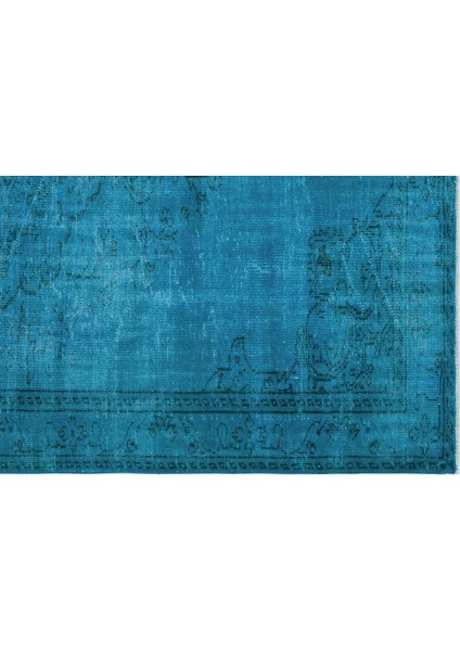 Atina Turkuaz Eskitme Yün Modern Desenli Yün Hav Toz Vermez Leke Tutmayan Salon Yolluk Mutfak El Dokuma Halı fırsatları