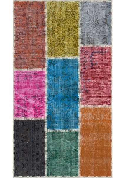 Kavala Bordo Göbekli Yün Modern Desenli Yün Hav Toz Vermez Leke Tutmayan Salon Yolluk Mutfak El Dokuma Halı