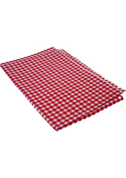 Kırmızı Beyaz Klasik Pötikare Desenli Pamuk Dokuma Çevre Dostu Kamp Karavan Masa Örtüsü 75 x 120 cm fiyatları