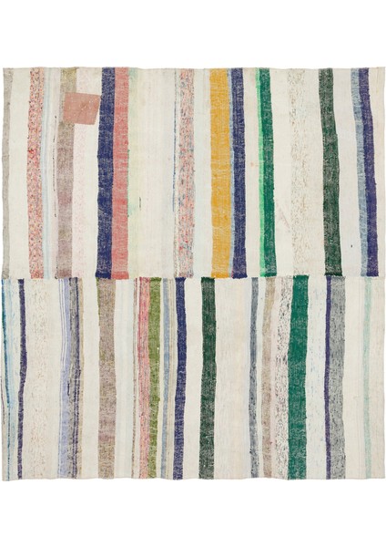 Iskece Bej Patchwork Yün Modern Desenli Yün Hav Toz Vermez Leke Tutmayan Salon Yolluk Mutfak El Dokuma Halı