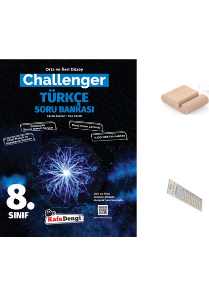 Kafadengi 8.sınıf Challenger Türkçe Soru Bankası Lgs 2026 +Telefon Tutucu+Çözüm Ayracı
