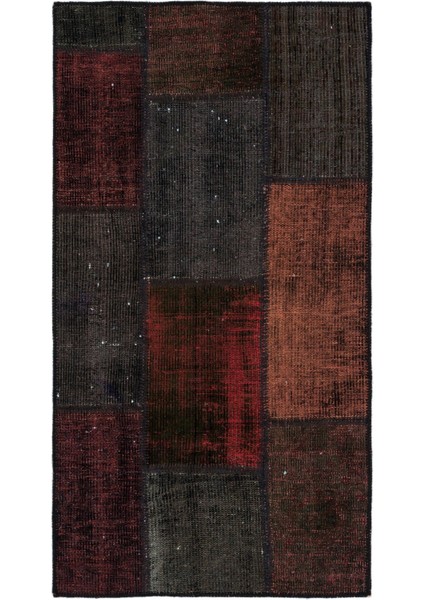 Kavala Mor Göbekli Yün Modern Desenli Yün Hav Toz Vermez Leke Tutmayan Salon Yolluk Mutfak El Dokuma Halı