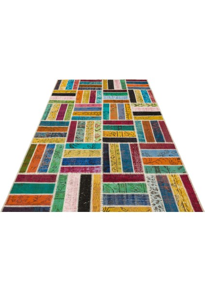 Atina Turkuaz Eskitme Yün Modern Desenli Yün Hav Toz Vermez Leke Tutmayan Salon Yolluk Mutfak El Dokuma Halı modelleri