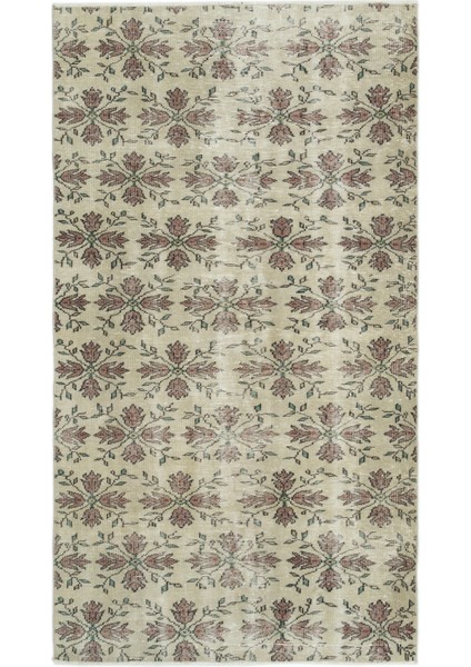 Atina Bej Eskitme Yün Modern Desenli Yün Hav Toz Vermez Leke Tutmayan Salon Yolluk Mutfak El Dokuma Halı