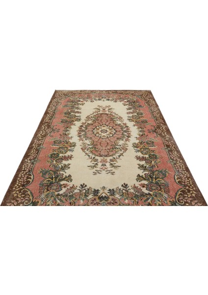 Atina Kahverengi Eskitme Yün Modern Desenli Yün Hav Toz Vermez Leke Tutmayan Salon Yolluk Mutfak El Dokuma Halı indirimleri