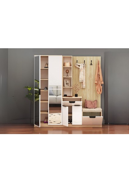 Sonna 2 Kapılı Aynalı Portmanto fiyatları