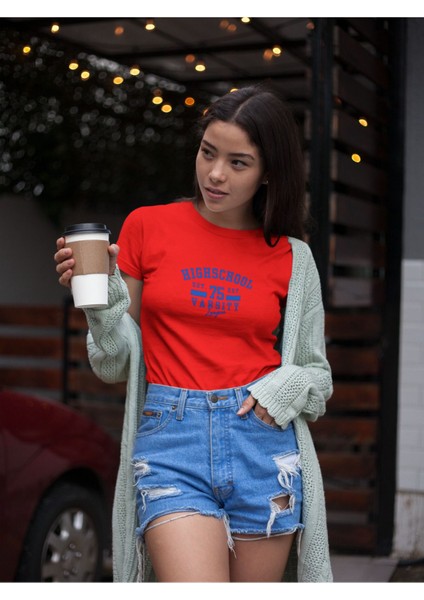 Hıgh Scool Varsıty / Kadın Çok Renkli T-Shirt
