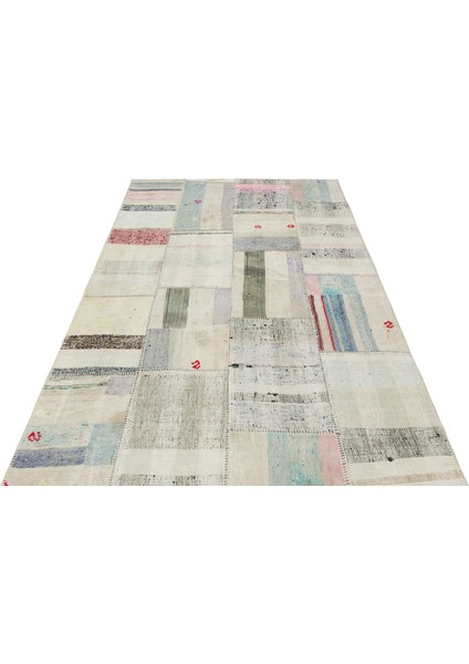 Iskece Bej Patchwork Yün Modern Desenli Yün Hav Toz Vermez Leke Tutmayan Salon Yolluk Mutfak El Dokuma Halı fiyatları
