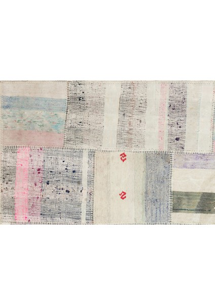 Iskece Bej Patchwork Yün Modern Desenli Yün Hav Toz Vermez Leke Tutmayan Salon Yolluk Mutfak El Dokuma Halı fırsatları