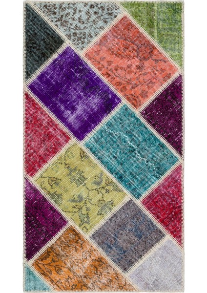 Girit Kahverengi Geometrik Yün Modern Desenli Yün Hav Toz Vermez Leke Tutmayan Salon Yolluk Mutfak El Dokuma Halı