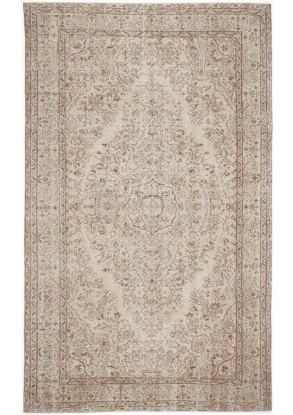 Atina Kırmızı Eskitme Yün Modern Desenli Yün Hav Toz Vermez Leke Tutmayan Salon Yolluk Mutfak El Dokuma Halı