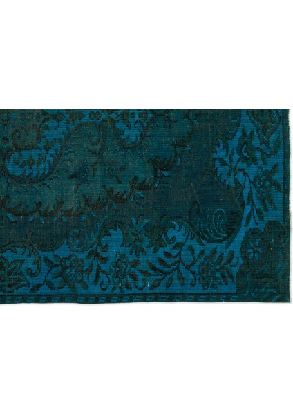 Atina Turkuaz Eskitme Yün Modern Desenli Yün Hav Toz Vermez Leke Tutmayan Salon Yolluk Mutfak El Dokuma Halı fırsatları