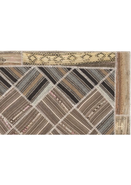 Girit Bej Çizgili Yün Modern Desenli Yün Hav Toz Vermez Leke Tutmayan Salon Yolluk Mutfak El Dokuma Halı modelleri