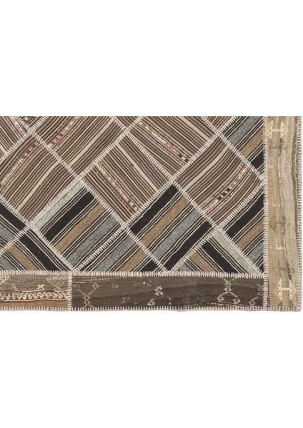 Girit Bej Çizgili Yün Modern Desenli Yün Hav Toz Vermez Leke Tutmayan Salon Yolluk Mutfak El Dokuma Halı indirimleri