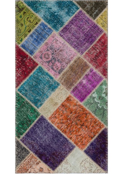 Atina Mor Eskitme Yün Modern Desenli Yün Hav Toz Vermez Leke Tutmayan Salon Yolluk Mutfak El Dokuma Halı